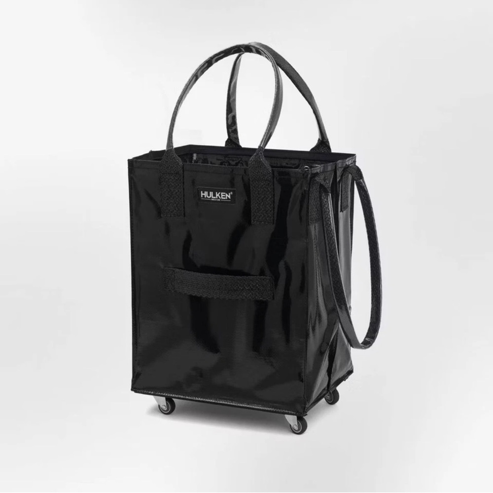 New Hulken® Signature Rolling Tote Bag Medium Size BLK